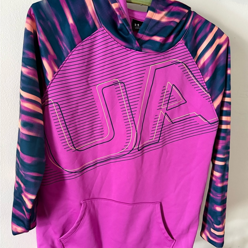 Under Armour Pink and Orange ColdGear Hoodie